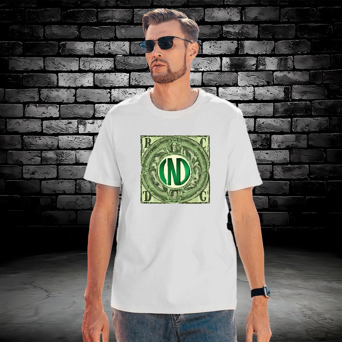 Brand Men Tops Tees dollar 230g 100% Cotton Street Casual O-Neck Short Sleeve T shirt Customized DIY Clothes