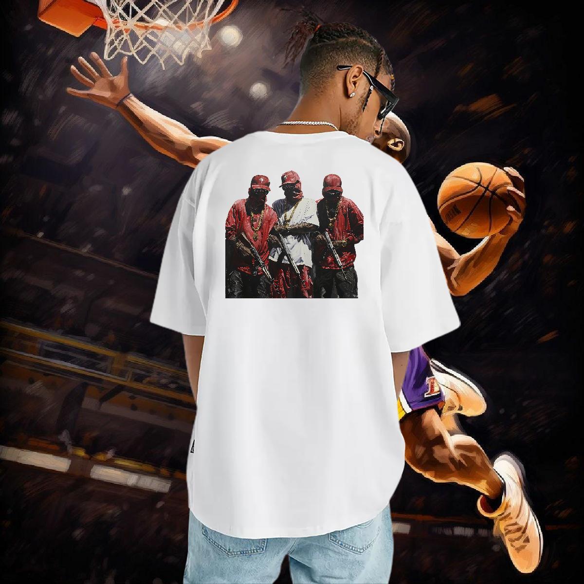 DIY Customized Man T Shirts character Tees 230g Cotton Street Wear Unisex DIY Anime O Neck Short Sleeves Men Tees