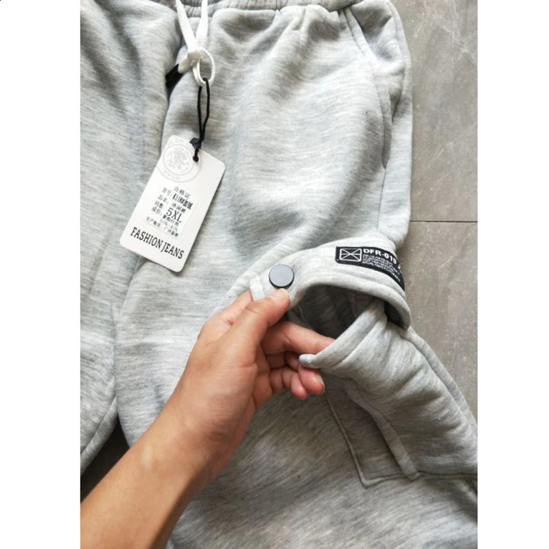Arrival Trendy Men Sweatpants Plus Size Winter Loose Trouser Outdoor Male Pocket Warm Comfort Jogging Sport Pants Pantalones 240812