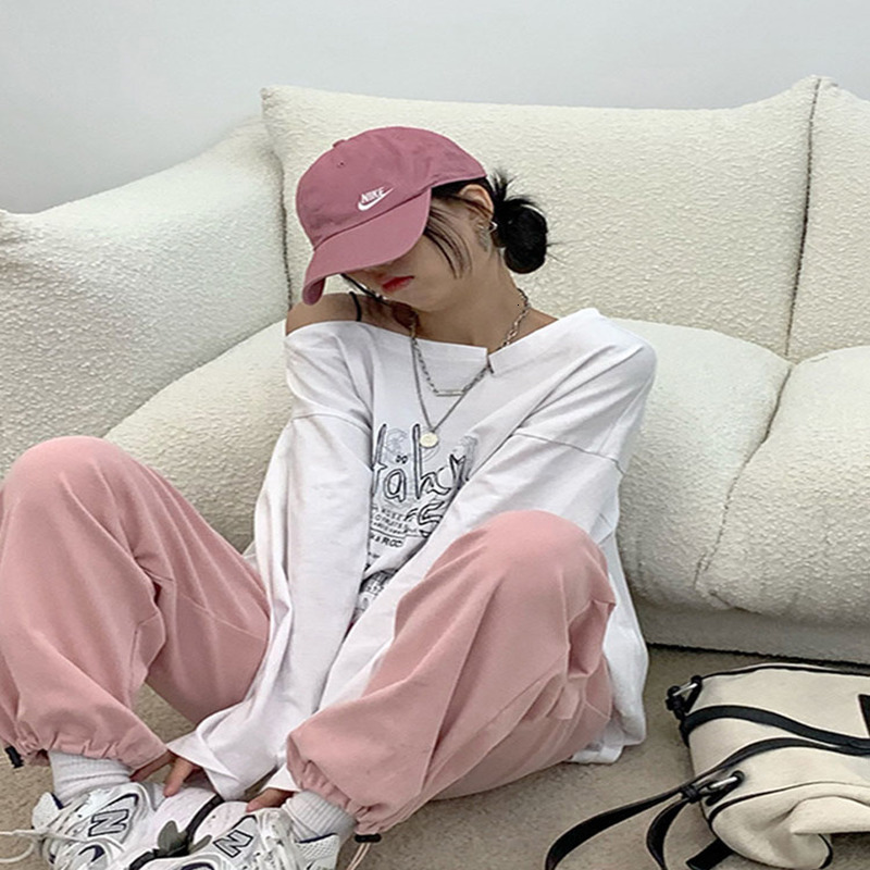 Y2K Tshirt Fairy Grunge Vintage Letter Print Tops Black Autumn Off Shoulder Long Sleeved Korean Tees Loose Harajuku Shirt 240729