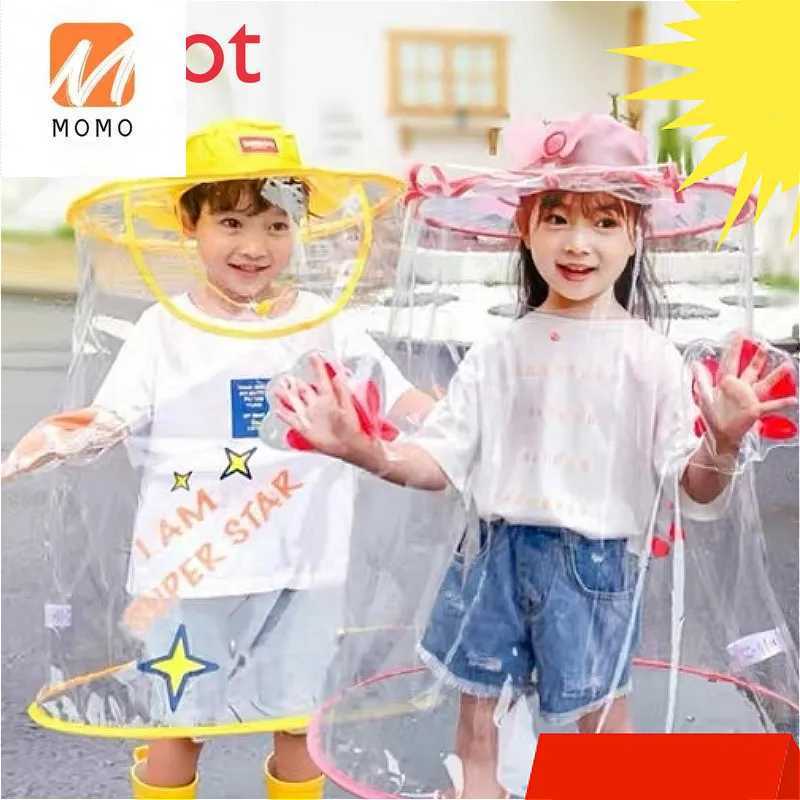 High-End and Cute Childrens Cartoon Raincoat 360 Protection Rain Cover out Simple and Portable One-Piece Umbrella Y240810