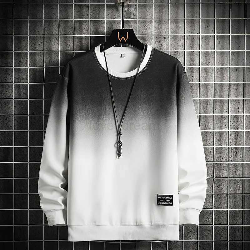 Hip Hop Sweatshirt Mens Patchwork Funny Women Men Round Neck Sweatshirt Casual Pullover Male Streetwear HarajukuXJ240812