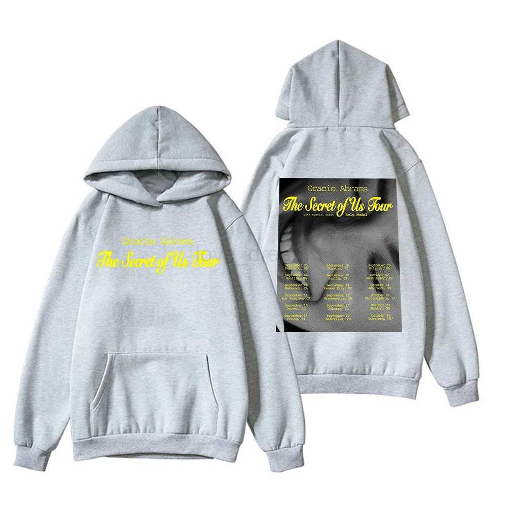 Gracie Abrams The Secret of Us Tour 2024 Hoodie Unisex Casual Printed Long Sleeve Pullovers StreetwearXJ240812