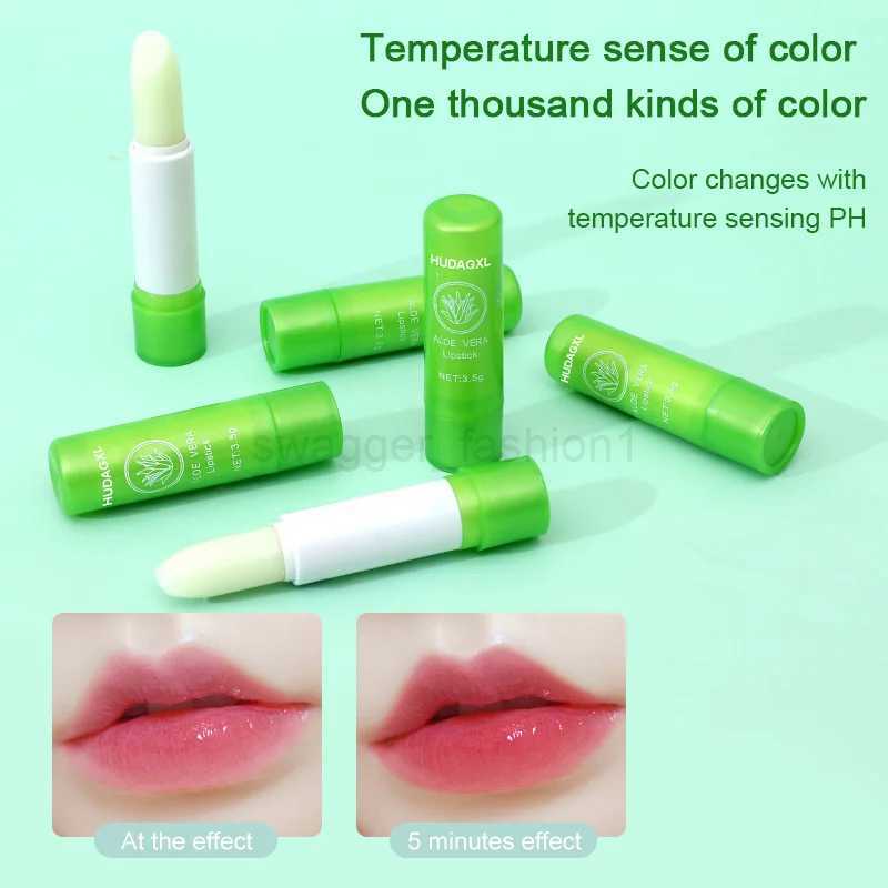 Thermochromic Lip Balm Aloe Vera Lipstick Color Changing Glossy Nourished Lips Waterproof Anti-Drying Daily Lip Care Skin CareXJ240812