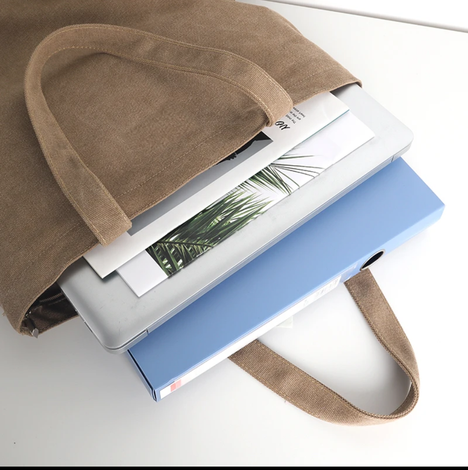 New design holiday shopping shoulder bag outdoor large capacity canvas handbag