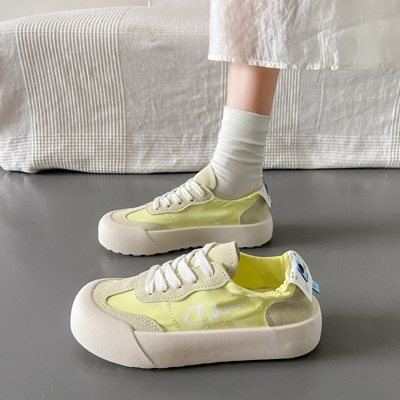 Ddmysports Summer New Breathable Little White Casual Big Ead Versatile Korean Board Thick Sole Matsuke Shoes Female R Outdoor