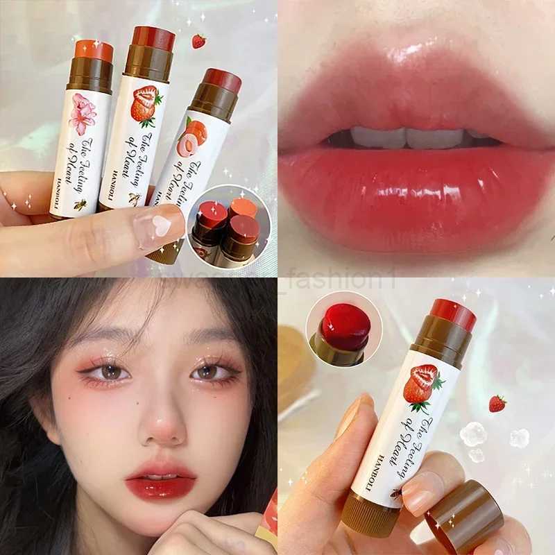Cute Fruit Lip Balm Peach Tea Color Lip Gloss Moisturizing Anti-dry Anti-crack Easy To Carry Lipstick Women Lips Makeup CosmeticXJ240812