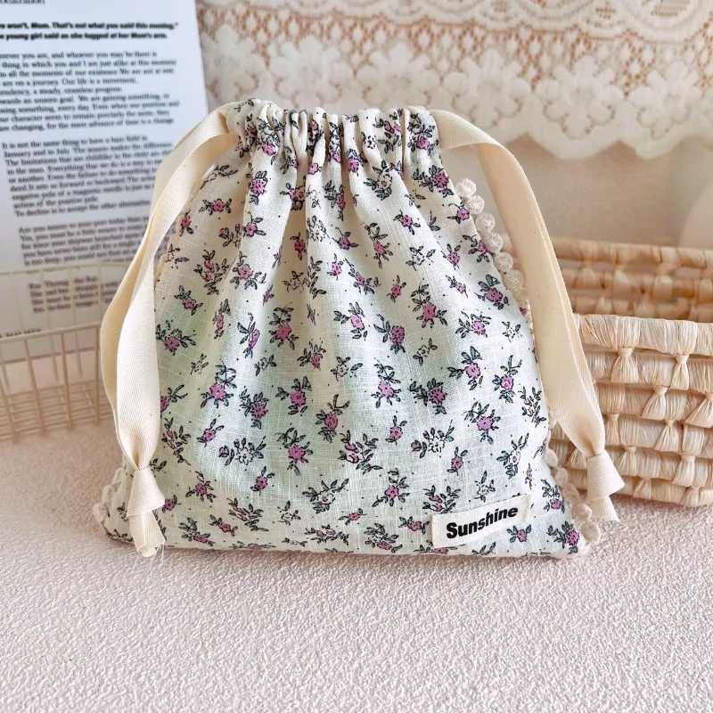 19 * 19CM baby diaper bag printed flower wet diaper cart travel bag outdoor wet diaper storage bag W240812
