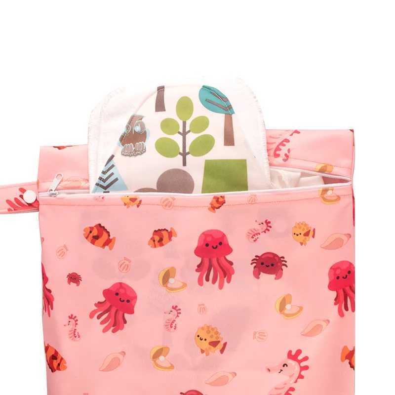 Baby reusable diaper bag waterproof hanging bag used for storing baby clothing diapers beach sports makeup yoga W240812