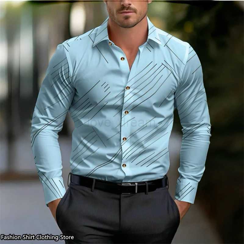 10 color mens shirt long-sleeved business office clothing loose and comfortable fabric fashion trend super large size XS-6XLXJ240812