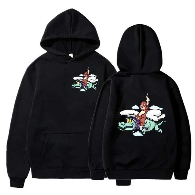 Natanael - Mens and Womens Hooded Sweatshirt hip-hop style mens sweater printed design oversized fashionableXJ240812