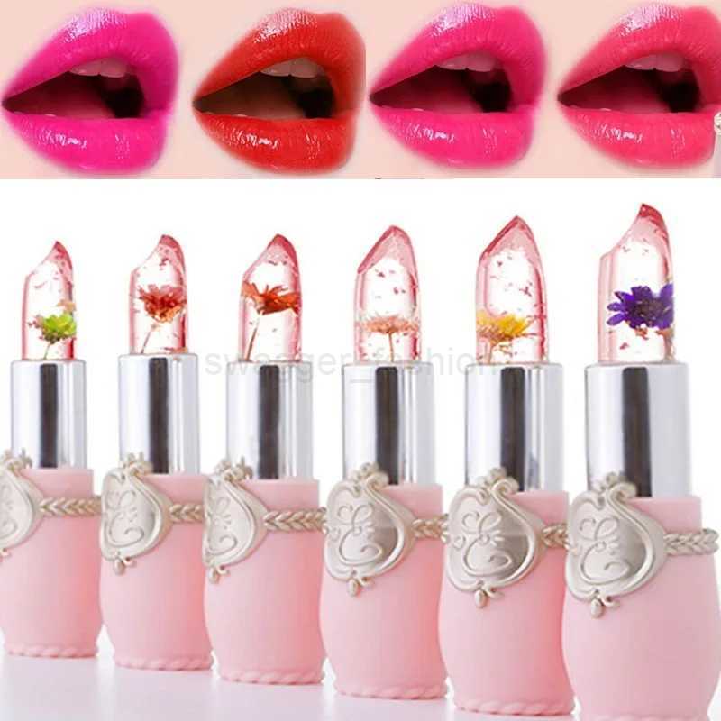 Moisturizer Lip Gloss Transparent Jelly Flower Lipstick Temperature Color Change Waterproof Makeup Lip Balm Cosmetic Makeup ToolXJ240812