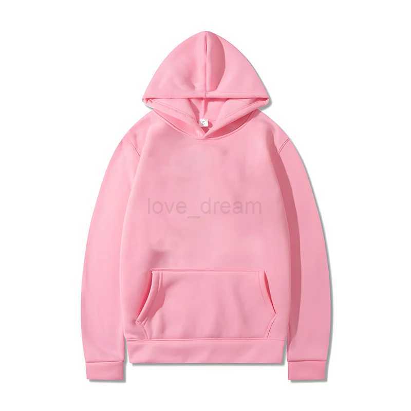 Pure Cotton Heavy 360G Autumn Mens Solid Color Hoodie Oversized XS-3XL Long Sleeve Hoodie Women Loose Casual Hooded StreetwearXJ240812