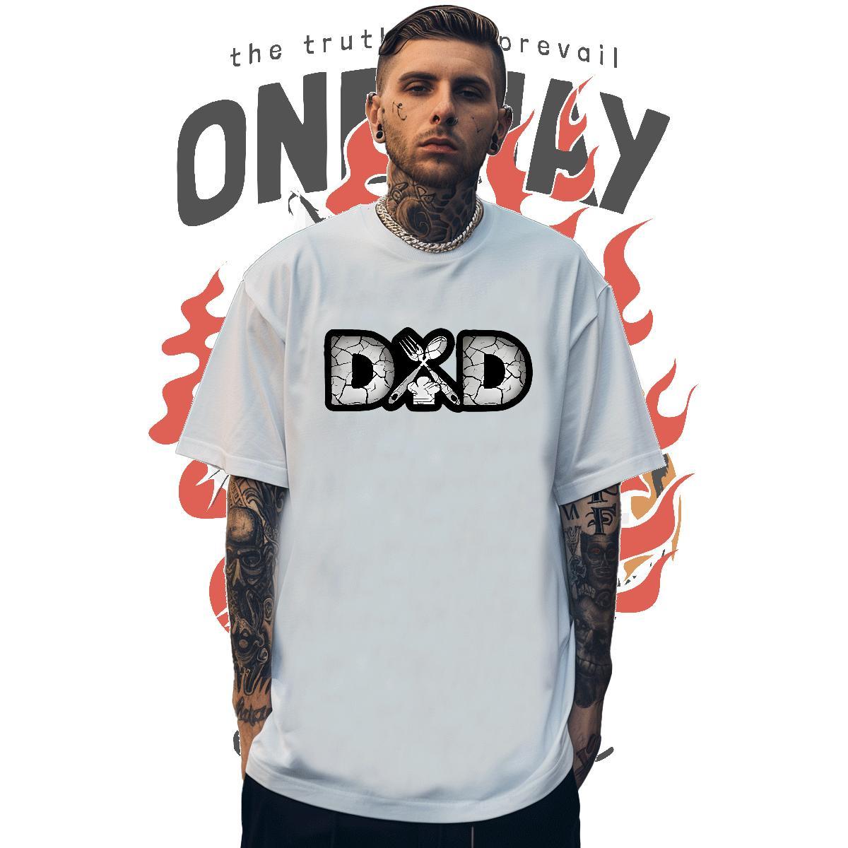 TOP Quality Couples T Shirts letter 230g 100% Cotton Daily Wear Breathable Soft Mens T Shirts Customized Print 2024 DIY Tees Shirts
