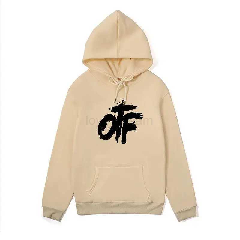 OTF printed men and women essential hooded sweatshirt casual multi-color couple sportswear spring autumn 2024 newXJ240812