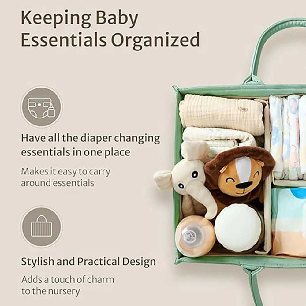 Baby diaper basket fashionable baby diaper storage rack diaper storage basket newborn party list and basic baby items W240812