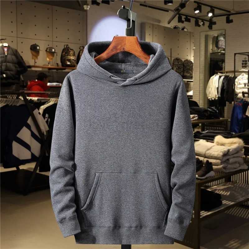 Originality Classical Fashion Mens Hoodies New Autumn Winter Solid Color Casual Mens Top Fleece Warm Hoodies Sweatshirt MaleXJ240812
