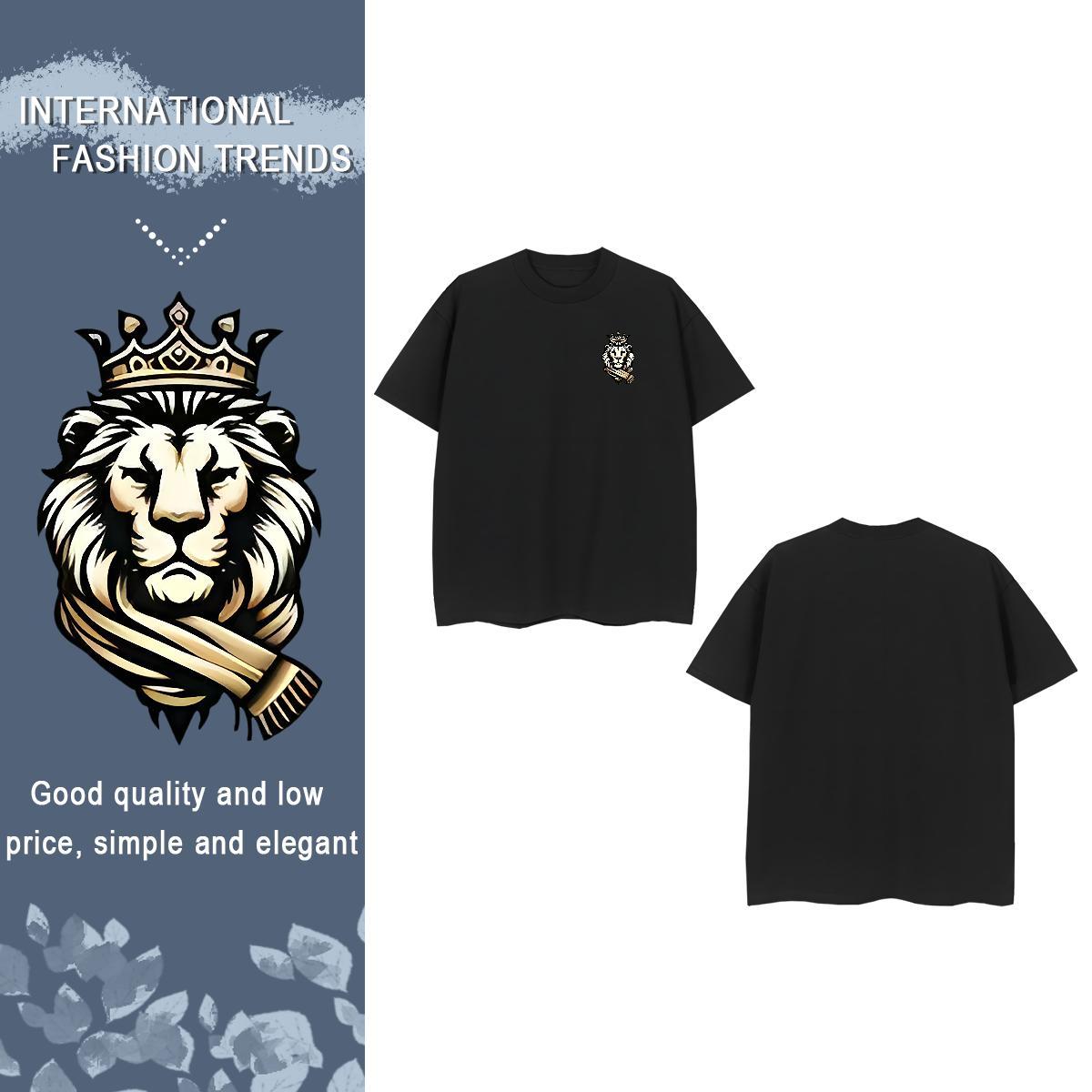 Man T Shirts 230g 100% Cotton Street Breathable Crew Neck Plus Size Cartoon Men Tshirts 2024 Designer Tees Shirts