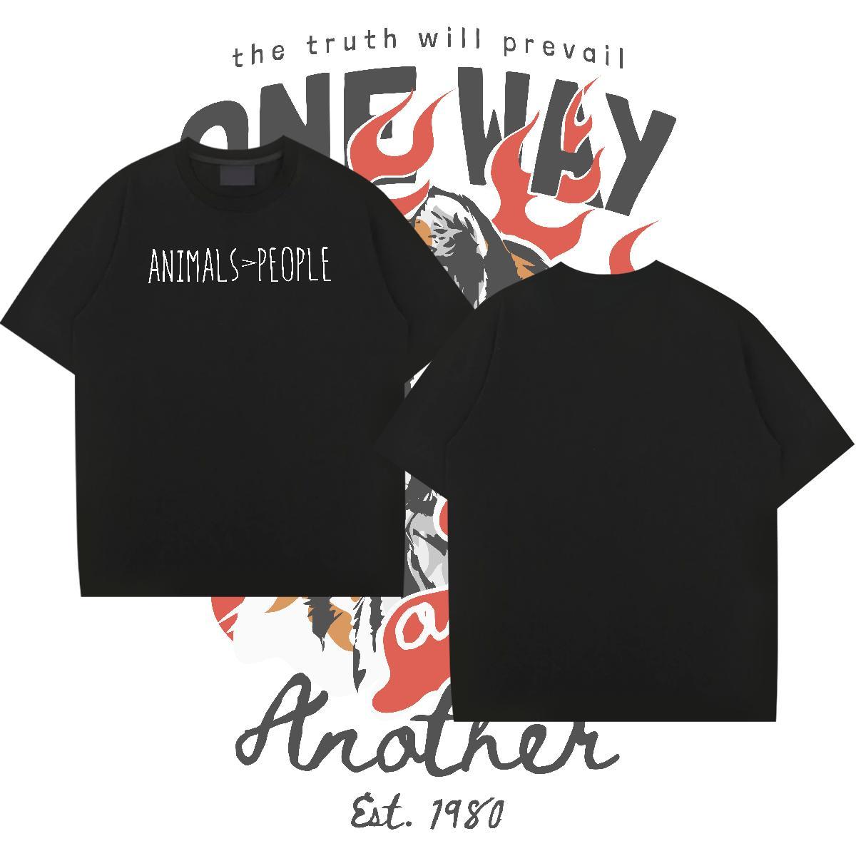 Cool Couples T Shirts letter 230g Cotton Spring Summer Breathable Short Sleeve Men T Shirts DIY Logo Oversized Classic Tops