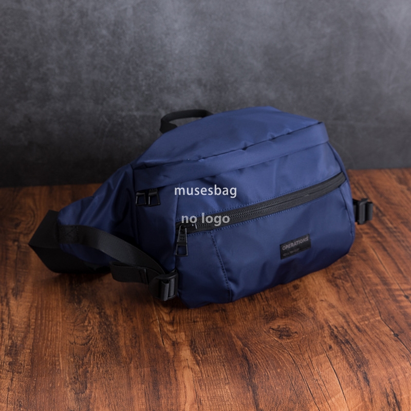 Japanese large capacity men's chest bag sports trend crossbody bag Oxford cloth waterproof outdoor Fanny pack personality riding bag