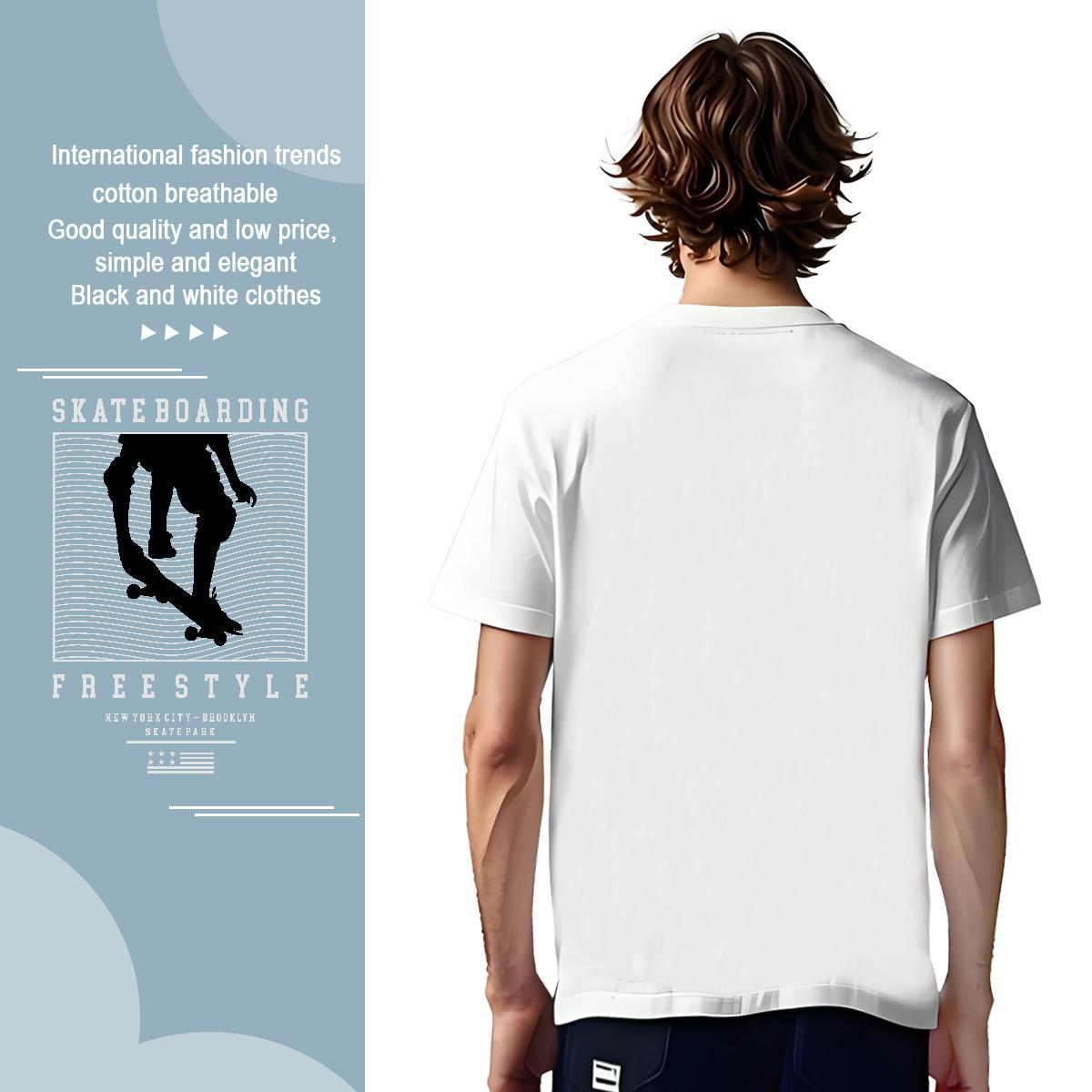 Designer Fashion T shirt 230g Cotton Tshirts Daily Outfit Round Neck Short Sleeve Anime Classic Polos