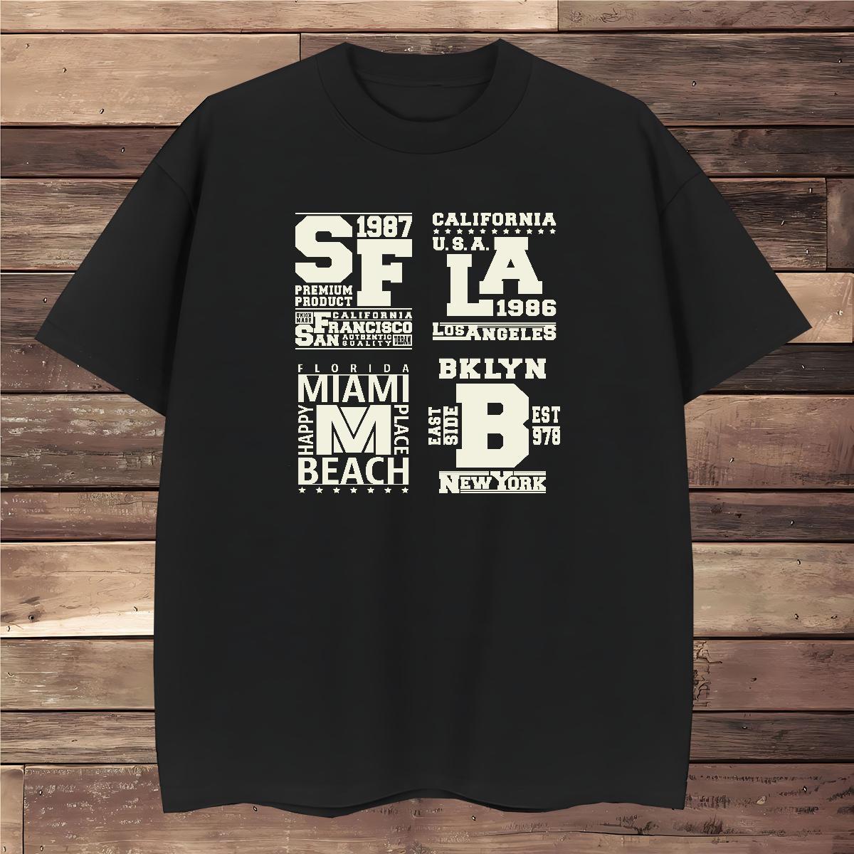 2024 230g Pure Cotton T-Shirts for Men letter Home Outdoor Tshirts Clothings Breathable Short Sleeve Popular Plus Size Cartoon