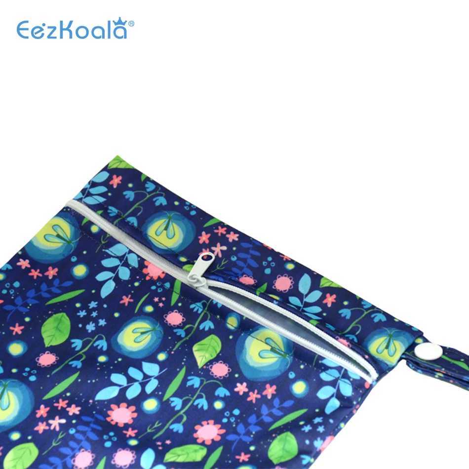 EezKoala baby diaper bag mini wet bag 18X25cm zipper waterproof wet diaper handbag travel outdoor handcart handbag W240812