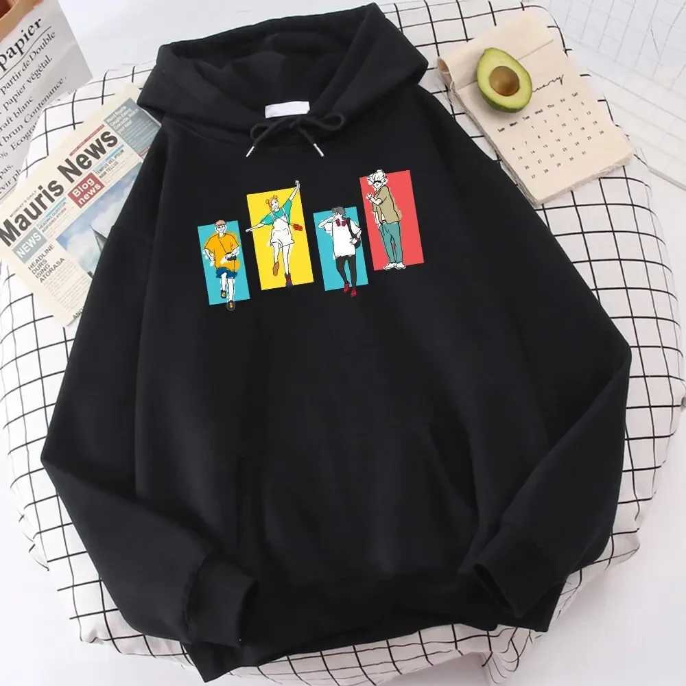 Mens Autumn/Winter Wool Hoodie Jujutsu Kaisen Manga Anime Printing Hoodie Pocket Zipper Clothing Fashion Warm Hoodie W241230