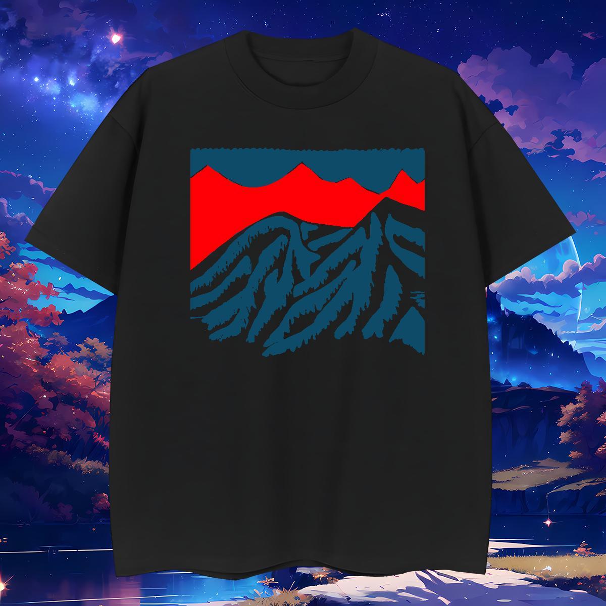 Designer Men Clothes T-Shirt mountains 100% Cotton 230g Daily Wear Breathable T shirt Plus Size Custom Wholesale Polos
