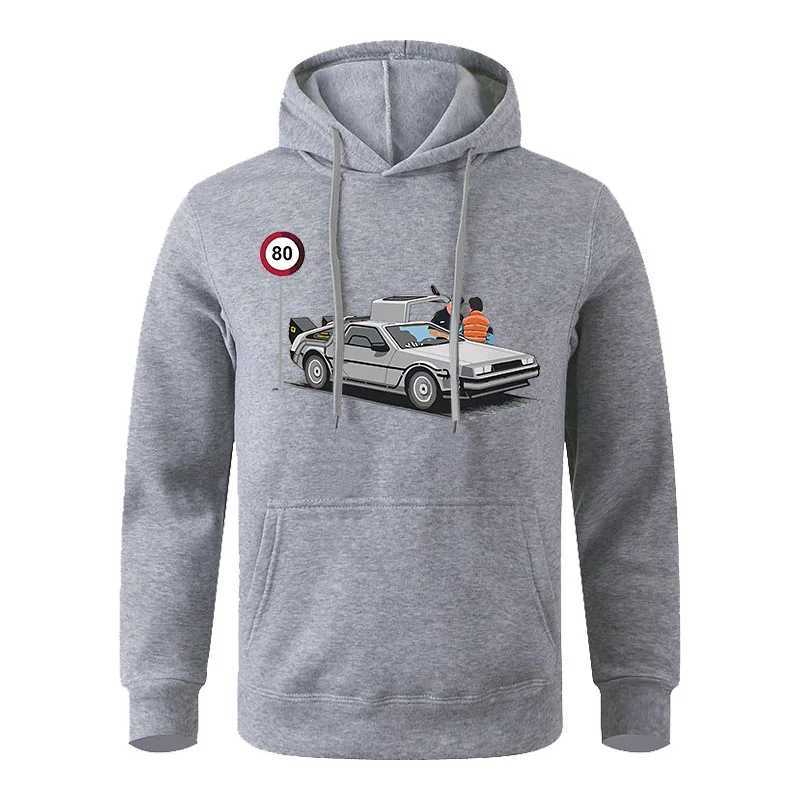 2023 New Spring/Summer Casual Mens Hoodie Fashion and Leisure Trend Mens Loose and Comfortable Sportswear Printed TopW240724