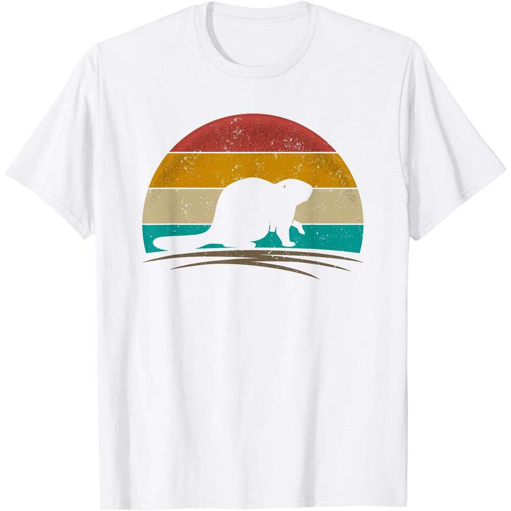 25ss Casual T shirt for Mens Beaver Shirt Retro Vintage Rodent Animal Beaver Lover T-Shirt Shirts Tshirt Graphic Tee Tops Clothes Short sleeve Free sh