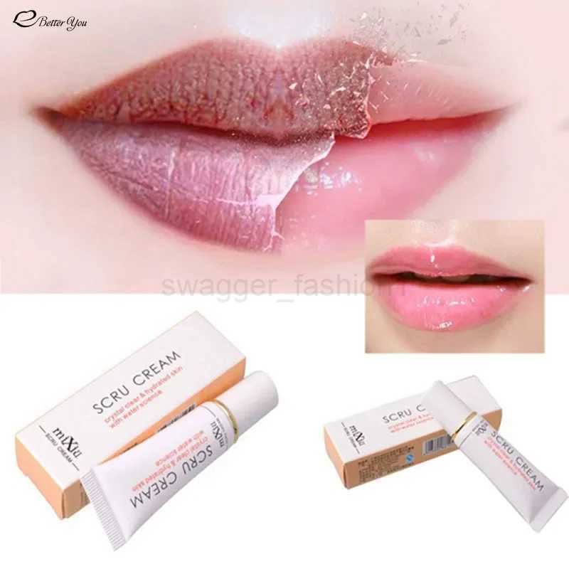 1pcs Lip Scrub Removal Horniness Crystal Clear Hydrated Water Lips Exfoliating Gel Lip Care Tool Transparent Lip ScrubXJ240812