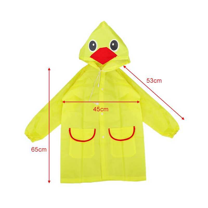 Raincoat Kids Cartoon Animal Style Waterproof Kids Raincoat Baby Raincoat for Children Rain Coat Rainwear Rain Coat Kids Y240810