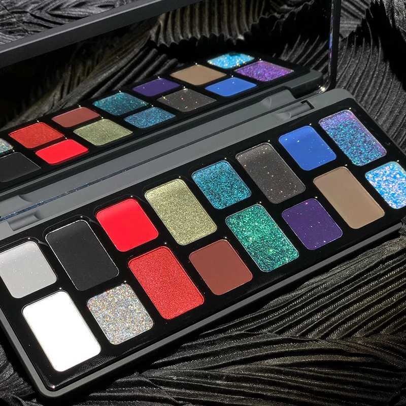 16 color eye shadow palette matte chameleon waterproof durable shiny metal eye shadow palette womens makeupW241212