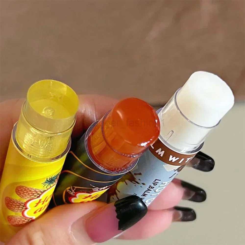 Lollipop Lip Balm Pineapple Coke Hot Cocoa Lipsticks Lip Mask Moisturizes To Fade Lip Lines Hydration Plump Lips Care CosmeticsXJ240812
