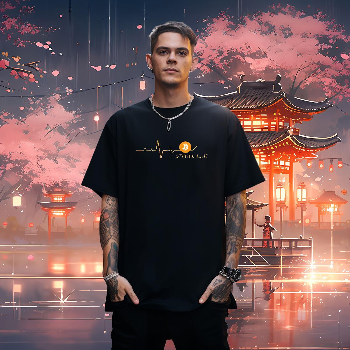 2024 New T-Shirts letter Polos 100% Cotton 230g Summer Casual Unisex Custom Anime Pure Cotton Men Clothes T-Shirt