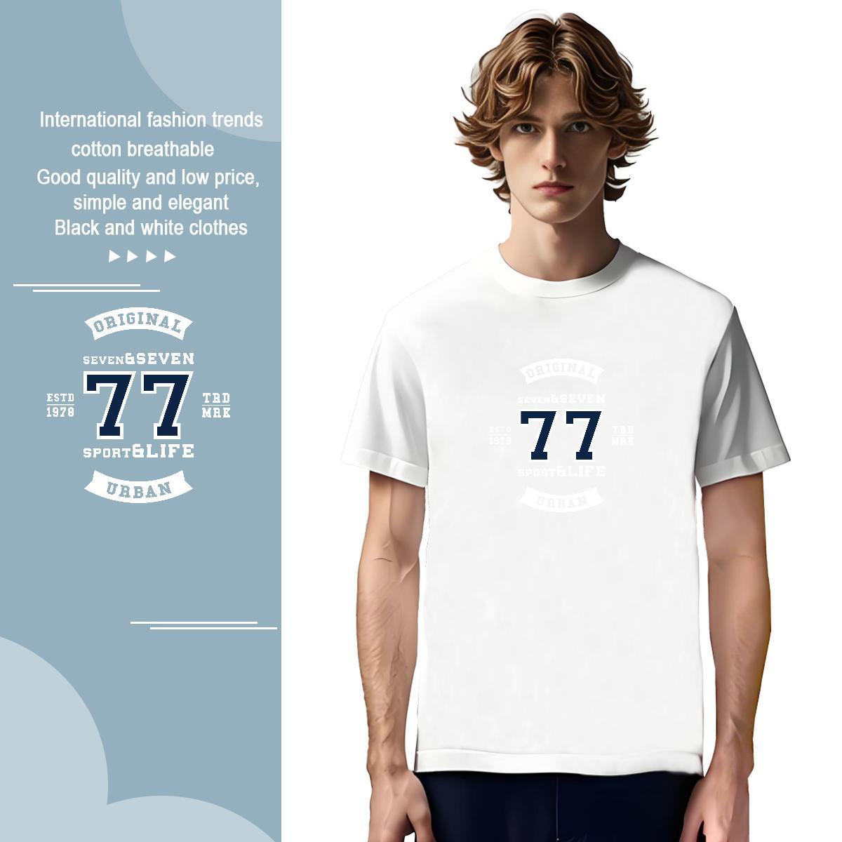 Classic Men Clothes T-Shirt letter 230g 100% Cotton Spring Summer Breathable Crew Neck T shirt Custom Anime Designer Fashion Tshirts