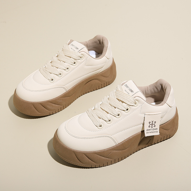 Ddmysports Spring Little White New Korean Edition Instagram Female Student Eightening Sports Board Trendy Casual Shoes Street Shoot Outdoor