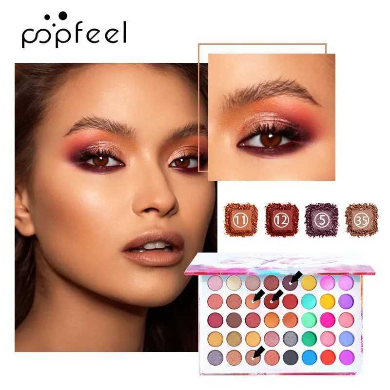 POPFEEL 40 Colors Matte Eyeshadow Palette Nude Naked Eye Shadow Makeup Ultra-Blendable High Pigmented Long LastingCL240812