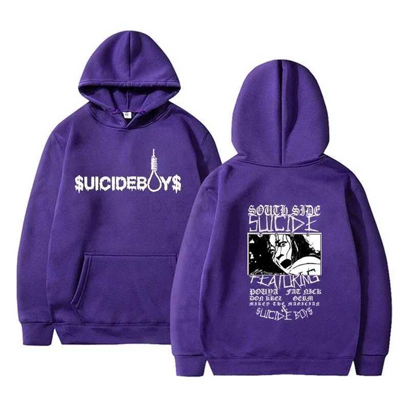 Vintage Suicideboy Hooded SweatShirt Men Women Harajuku Grey Day Rapper Hip Hop Streetwear Mens Hoodies Pullover Hot SaleXJ240812