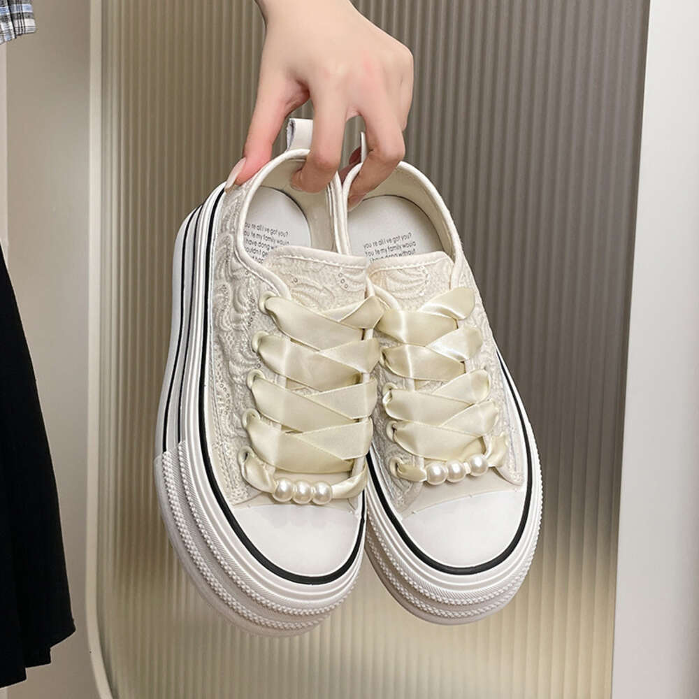 Ddmysports Little White Women S Summer New Korean Edition Instagram Female Student Leisure Transparent Network Versatile Board Shoes Street Shoot BR O
