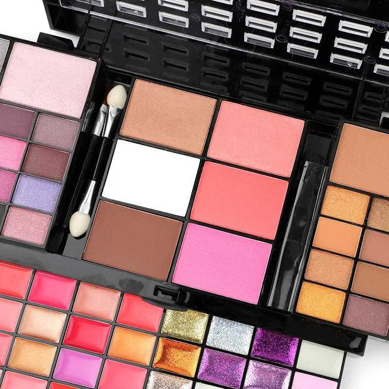 Makeup Kit For Women Set Brush Waterproof Glitter Matte Nude Eyeshadow Shimmer Pigment Powder Makeup 74 Color Eye Shadow PaletteCL240812