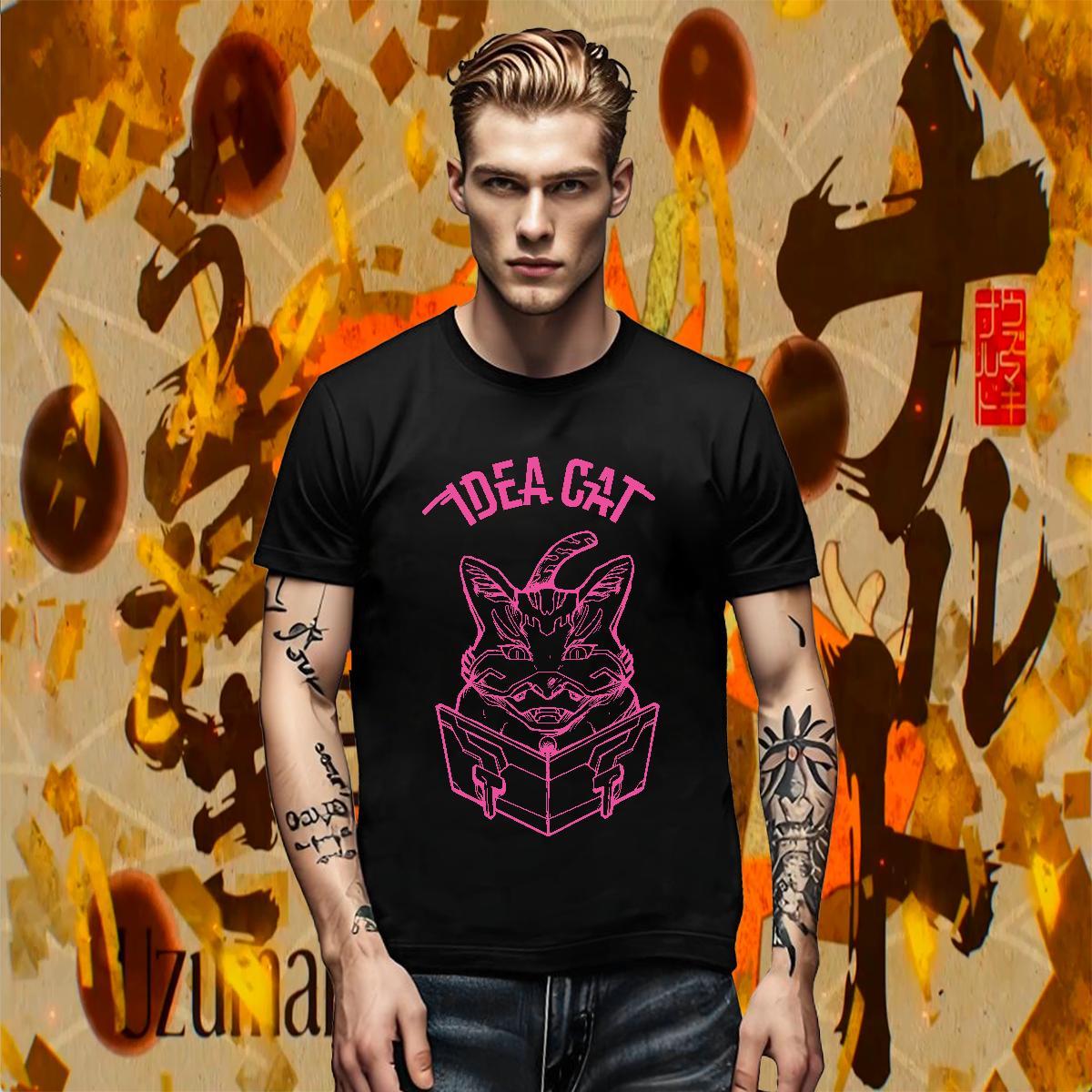 Designer Men Tees Casual 230g 100% Cotton White Plus Size Breathable cat T Shirts Men Factory Direct Clothes