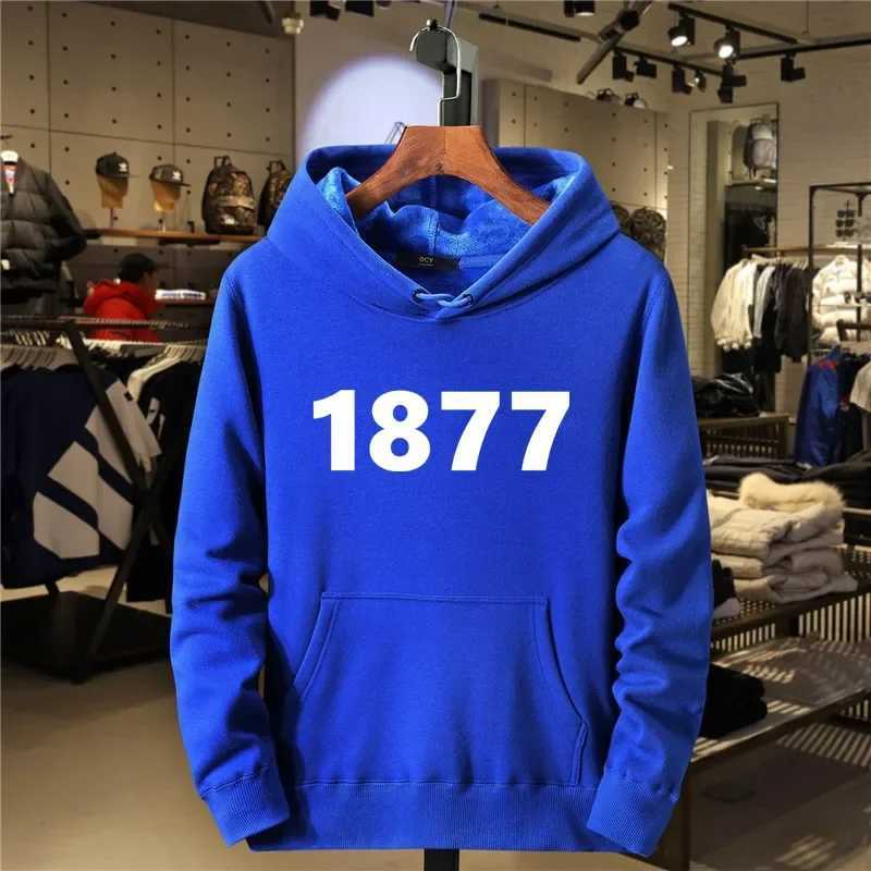 Printing 1877 unisex sweatshirt mens hoodie warm wool sweatshirt hip-hop trend autumn fashion casual hoodieW240724