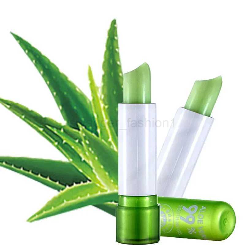 1pc 99% Aloe Vera Color Changing Lipstick Is Not Easy To Fade Lipstick Long Lasting Moisturizing Temperature Color Lip BalmXJ240812