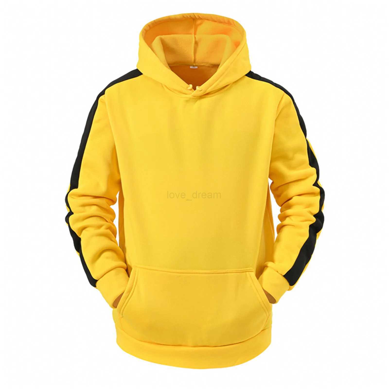 Mens Hooded Sweatshirt Autumn Winter Fashion Long Sleeve Jacket Casual Sports Hooded Sweater StreetwearXJ240812