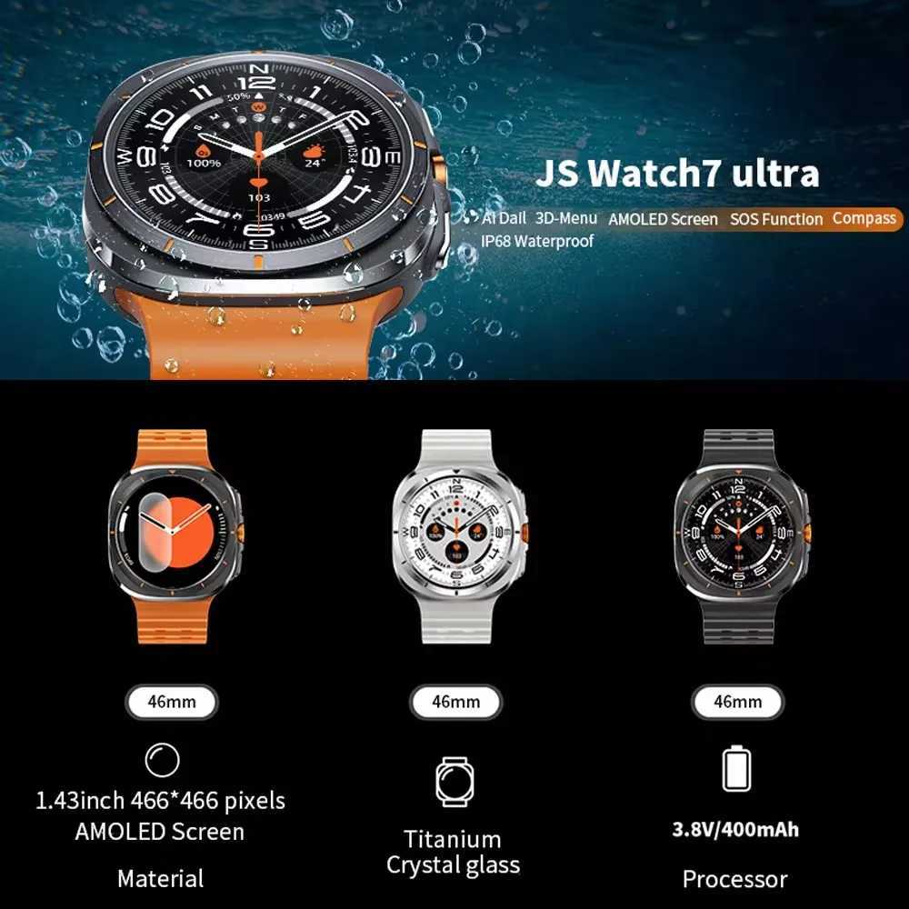 2024 NewSmart Watch Men, GPS Compass Smartwatch, NFC Full Touch BT Call, Compatible with Android iOS Phone Samsung iPhone, Black dh911125171
