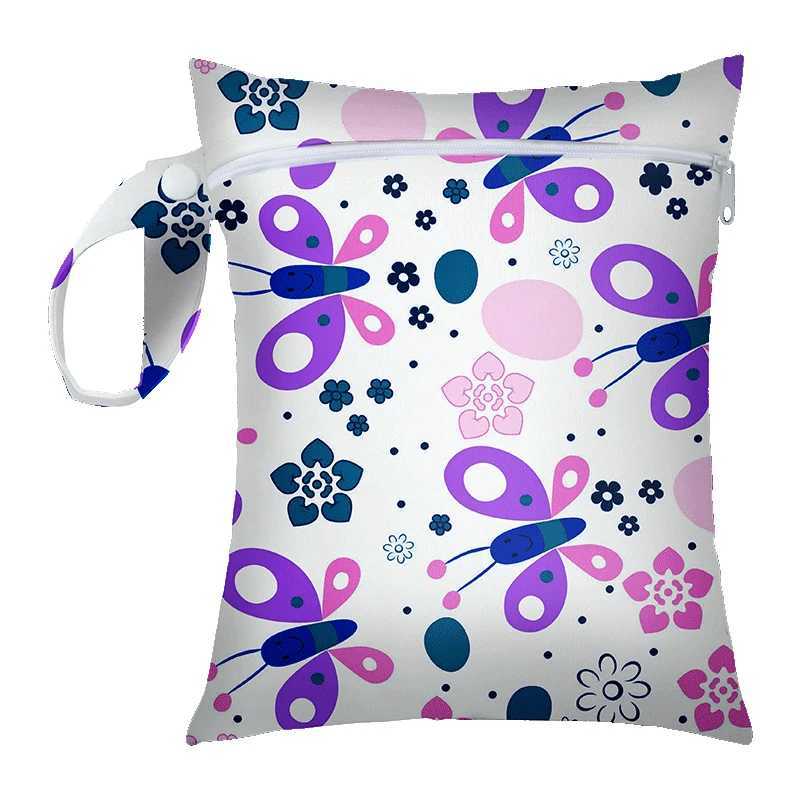 16 * 20cm urine bag mini single pocket swimsuit wet bag waterproof travel PUL wet bag suitable for baby pajamas and mens mats reusable W240812