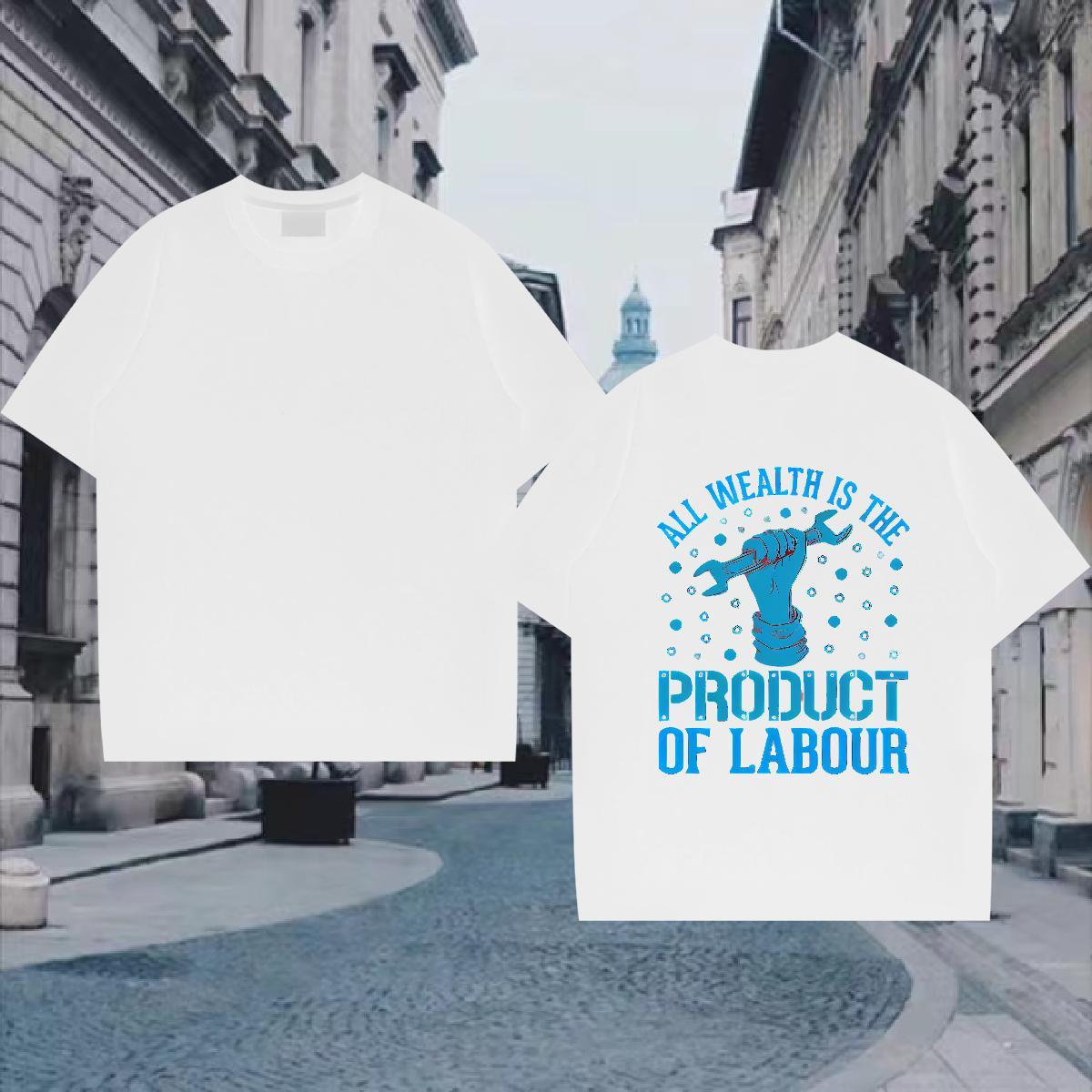 Custom Mens T Shirts letter Clothes 230g Cotton Casual Daily Wear Brand Anime Print O-Neck Short Sleeve Men Tops Tees
