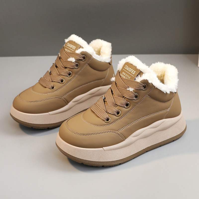 Ddmysports BR Velvet Women Winter New Style Board For Warmth And Height Increase Casual Sports Shoes Outdoor Shoes